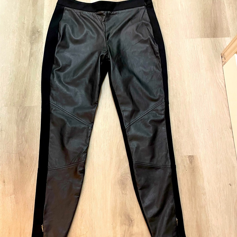 Ted Baker Black Leather Leggings